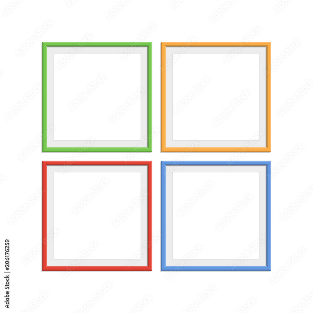 Colorful wooden frames. Colorful wooden frames.