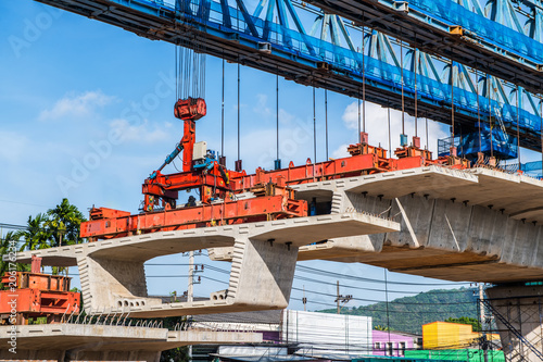 fragment view of the road under reconstruction