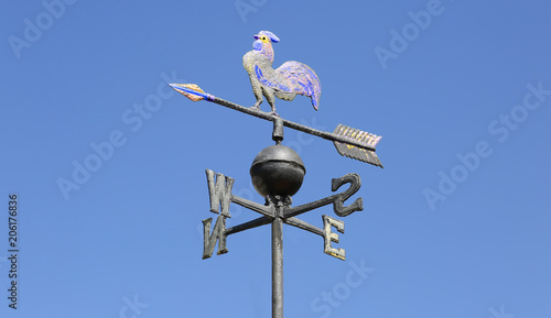 Bilde på lerret weathervane on blue sky background