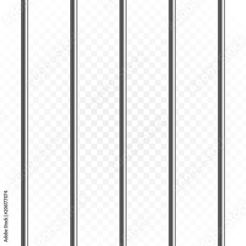 Prison or jail bars.