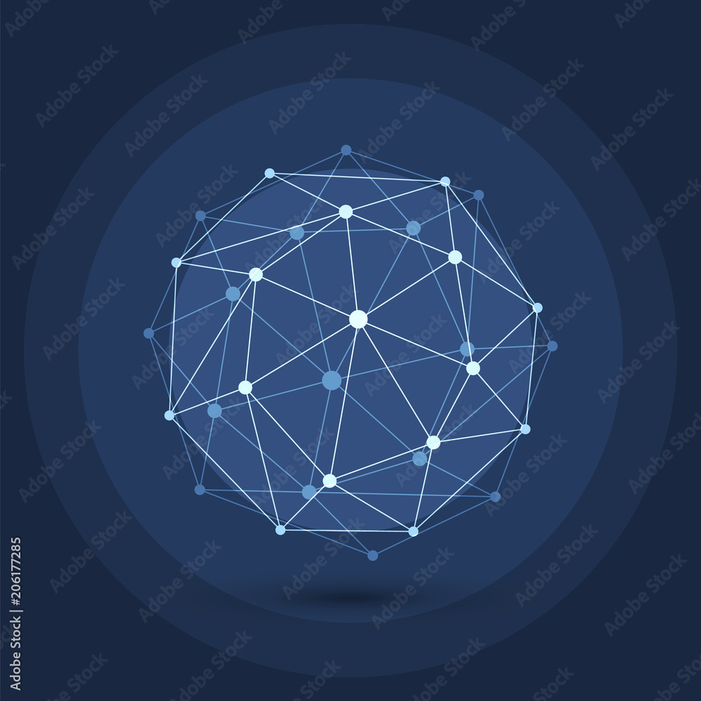 Cloud Computing and Networks Concept - Abstract Global Digital Connections, Technology Background, Creative Design Element Template Cloud Computing and Networks Concept - Abstract Global Digital Connections, Technology Background, Creative Design Element Template