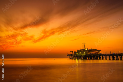 Sunset from Santa Monica Pier in Los Angeles © Nick Fox