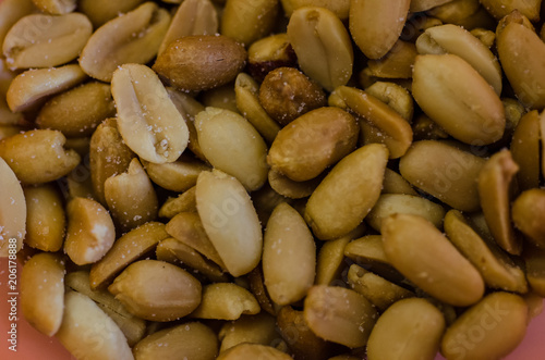 Salty peanuts background