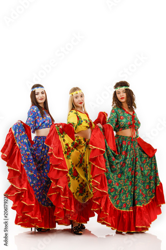Beautiful women with a gypsy dress © czamfir