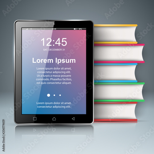 Paper color book - business infographic. Vector eps 10