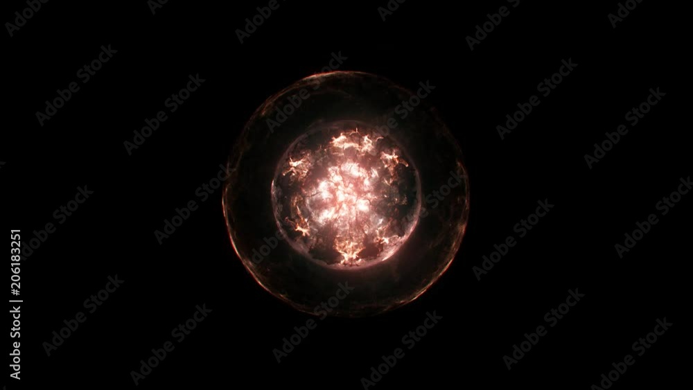 Very bright supernova (Full Frame) I have many space explosions in my portfolio, and most of them have many versions: 4K, full frame, zoomed-in, and with rotation.