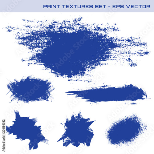 High quality vector paint textures. Ink strokes, blots that can be used as clipping masks or as backgrounds for banners, labels or promotion designs.