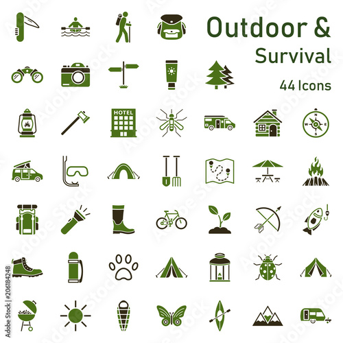 Outdoor Survival Iconset