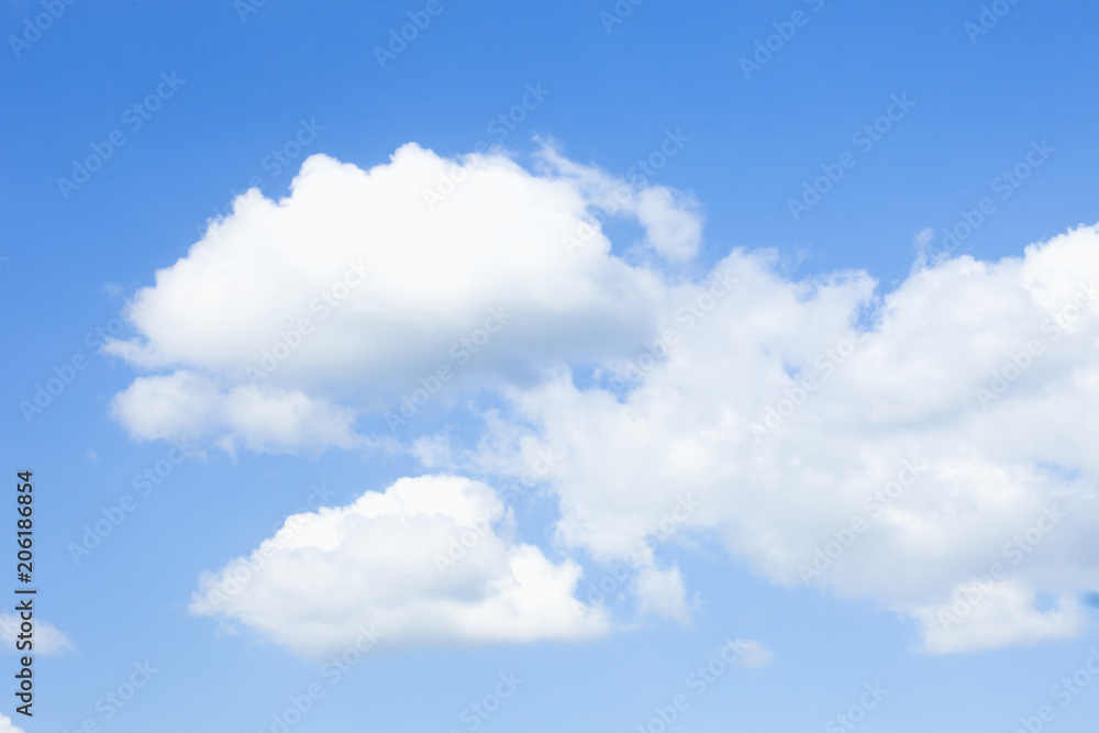 Background of Blue Sky with White Cumulus Clouds. Background of Blue Sky with White Cumulus Clouds.