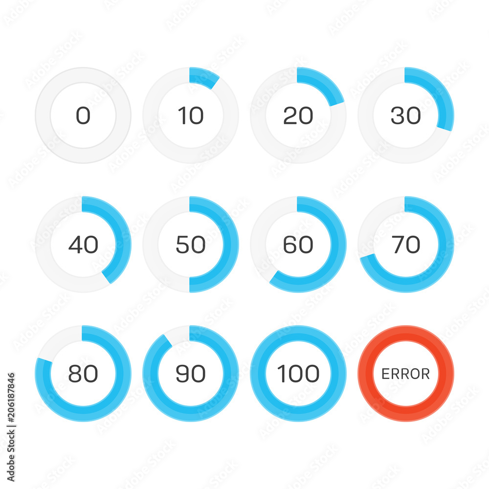 Circle progress bar. Circle progress bar.