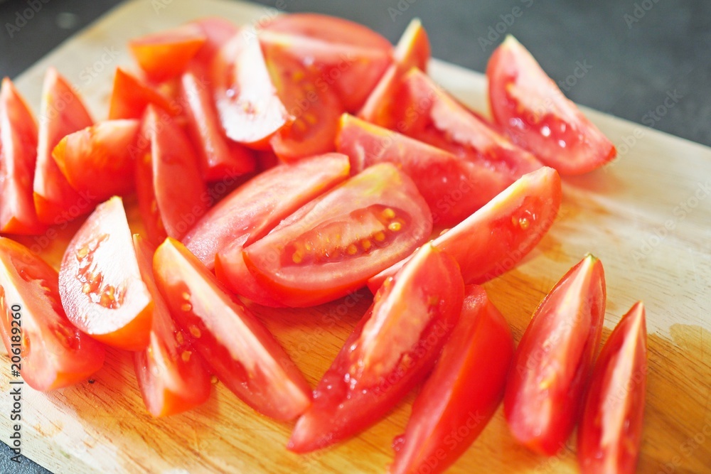 Tomato on Chopping board