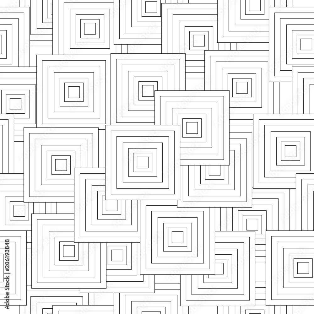 seamless pattern with abstract black squares - black and white pattern seamless pattern with abstract black squares - black and white pattern
