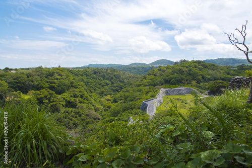 Nakijin Gusuku, Okinawa, Japan.  photo