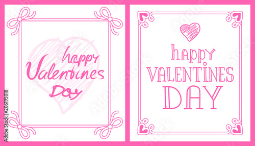 Happy Valentines Day Pink Post-Card with Greetings