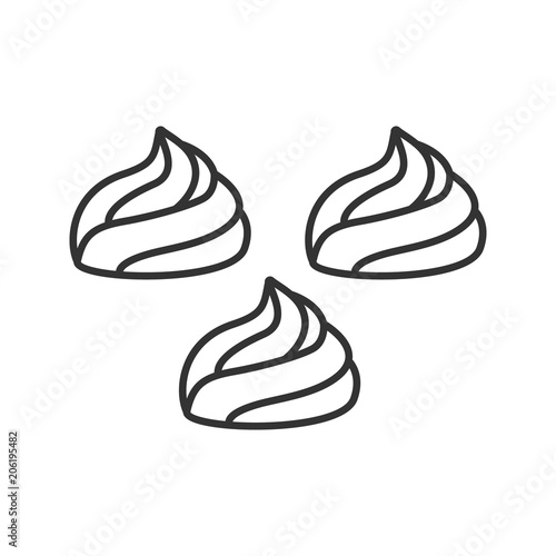 Meringues linear icon