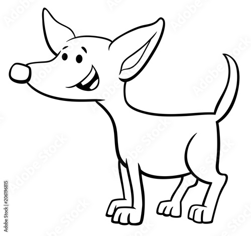 funny puppy cartoon character coloring book