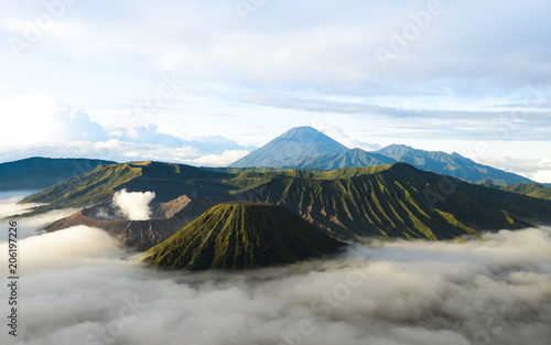 Bromo volcano in Indonesia on the island of Java at dawn