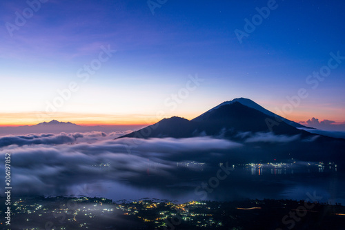 Dawn on the island of Bali