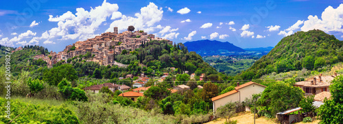 Traditional medieval villages of Italy - scenic borgo Casperia, Rieti province photo