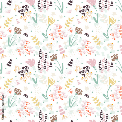 Seamless pattern with floral © olha2016