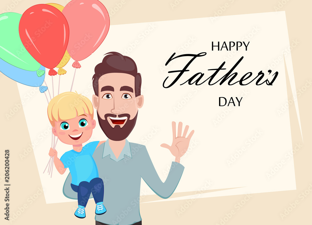 Happy Fathers Day greeting card Happy Fathers Day greeting card