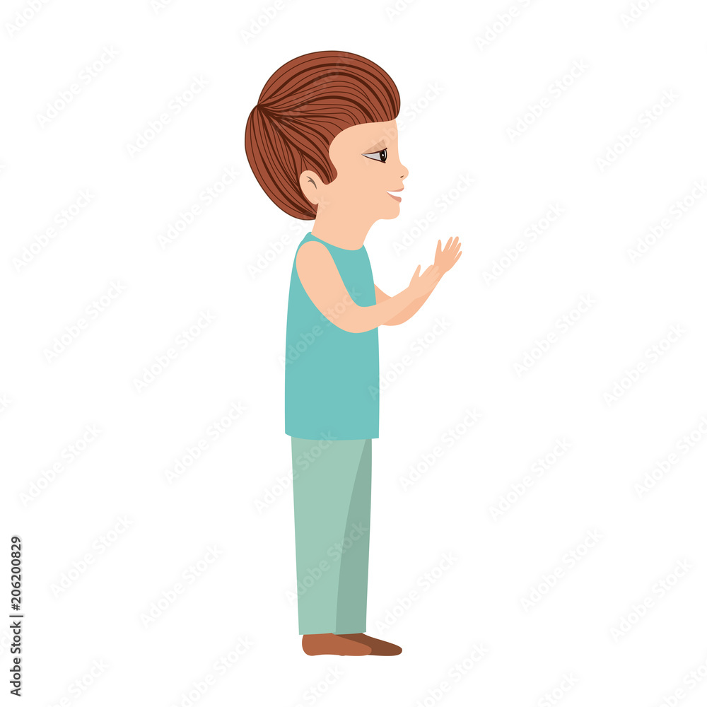 cute little son avatar character vector illustration design cute little son avatar character vector illustration design