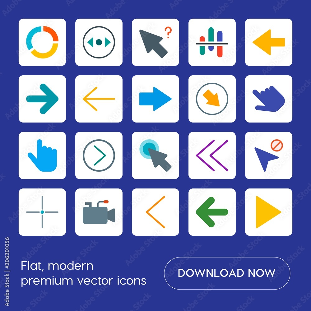 Modern Simple Set of arrows, charts, video, cursors Vector flat Icons. Contains such Icons as next, sign, camera, concept, television and more on blue background. Fully Editable. Pixel Perfect Modern Simple Set of arrows, charts, video, cursors Vector flat Icons. Contains such Icons as next, sign, camera, concept, television and more on blue background. Fully Editable. Pixel Perfect
