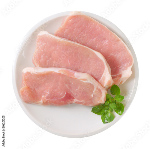 raw pork cutlets