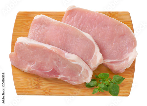 raw pork cutlets