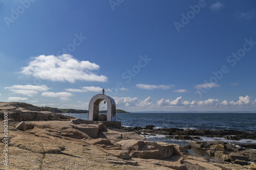 Iconostasis at coastline of Chernomorets, Bulgaria photo