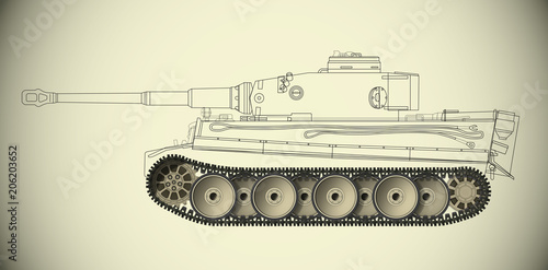 Plan char Tigre roulements