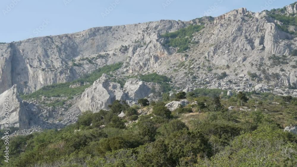 Beautiful majestic rocky Crimean mountains not far from the Foros Beautiful majestic rocky Crimean mountains not far from the Foros