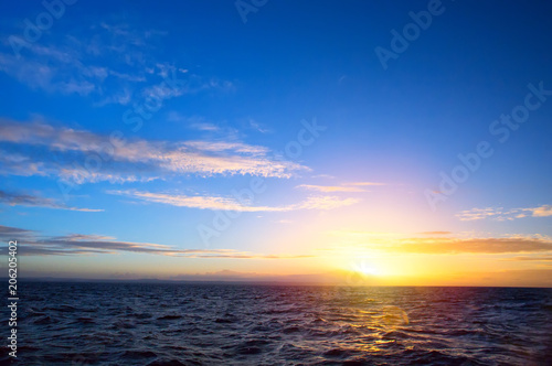 sunset or sunrise over tropical sea © Konstiantyn