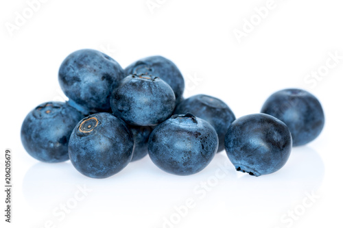 Blueberry heathberry isolated on white background