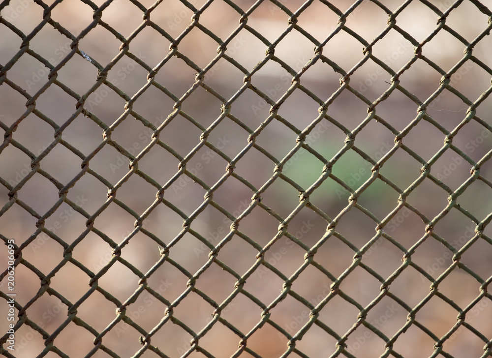 metal net on brown metal net on brown