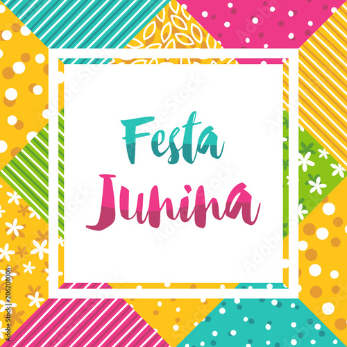 Creative poster design Festa Junina