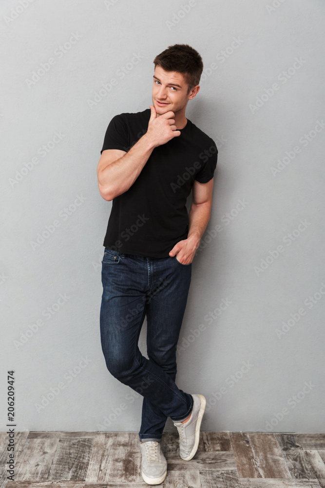 Full length portrait of a charming young man Full length portrait of a charming young man