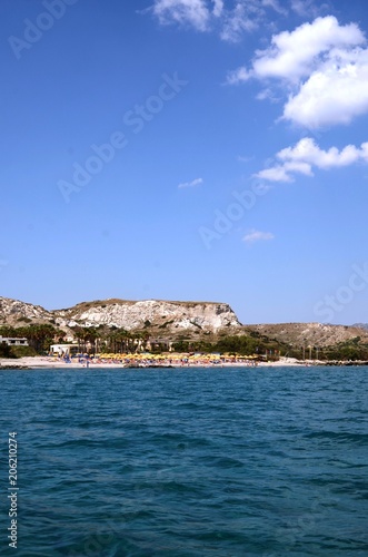 Fototapeta Naklejka Na Ścianę i Meble -  Tour en catamaran au large de la plage de Kardamena (Kos-Grèce)
