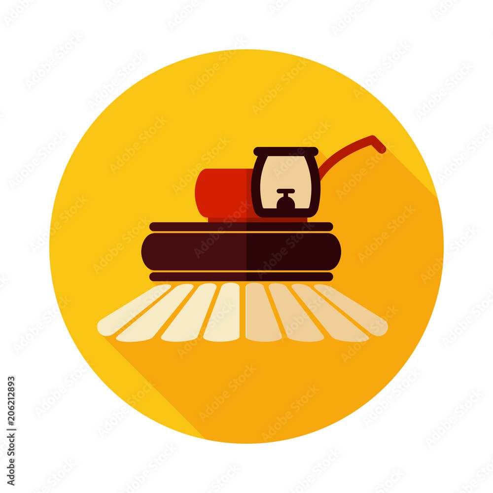 Combine harvester flat icon Combine harvester flat icon
