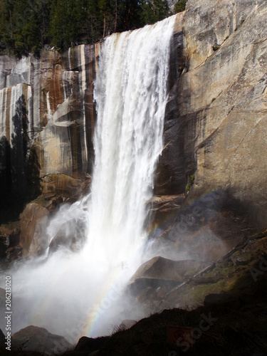 Vernal Waterfall - Yosemite National Park  Sierra Nevada  California 