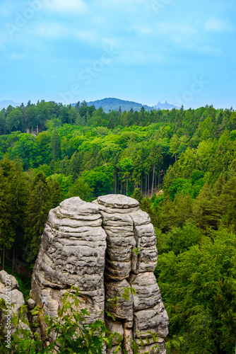 Beautiful view of the rocks - Bohemian Paradaise in Czech Republic