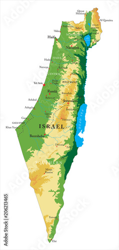 Israel relief map