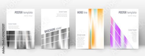 Flyer layout. Geometric immaculate template for Brochure, Annual Report, Magazine, Poster, Corporate Presentation, Portfolio, Flyer. Alluring lines cover page.