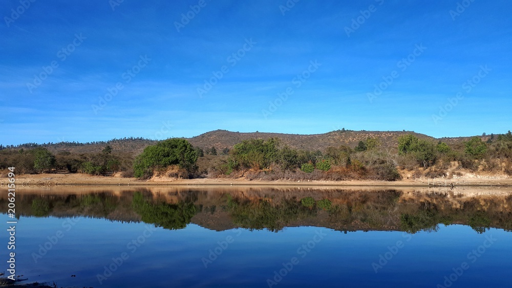 landscape with lake and clouds landscape with lake and clouds