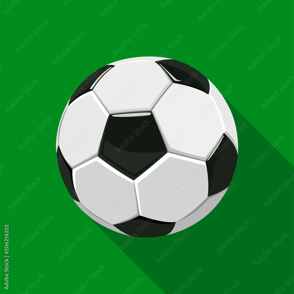 Soccer Ball On Green Background