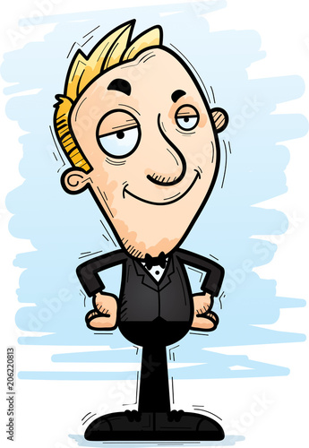 Confident Cartoon Groom