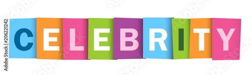 CELEBRITY Vector Letters Icon