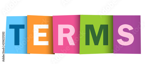 TERMS Vector Letters Icon