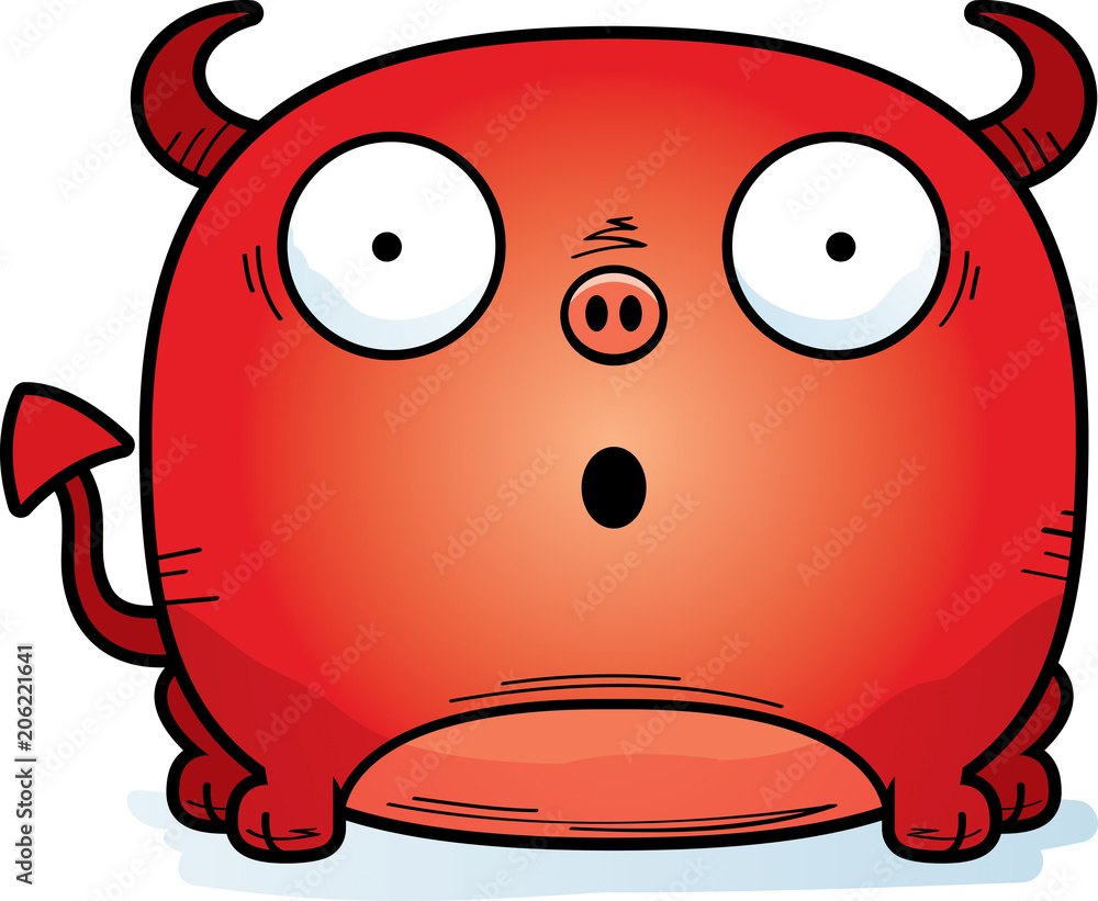 Fototapeta premium Surprised Little Devil