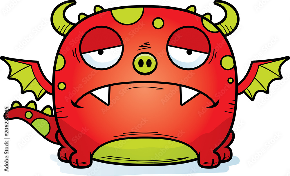 Sad Cartoon Dragon Sad Cartoon Dragon
